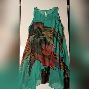 Signature by Robbie Bee Teal Dress
